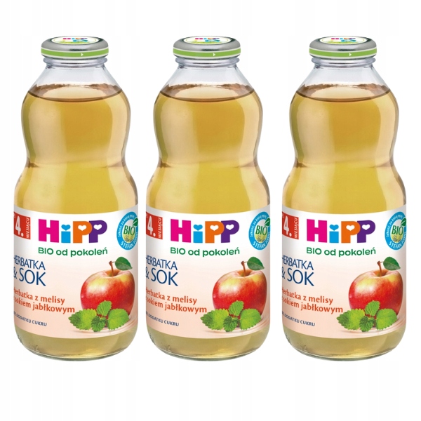 HiPP-BIO-Herbatka-i-Sok-melisa-z-sok-jabl-3x500ml