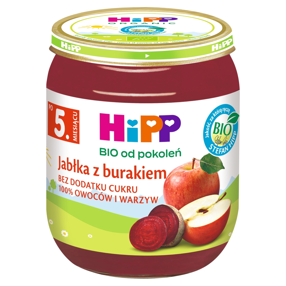 HiPP BIO Jabłka z burakiem po 5. miesiącu 125 g