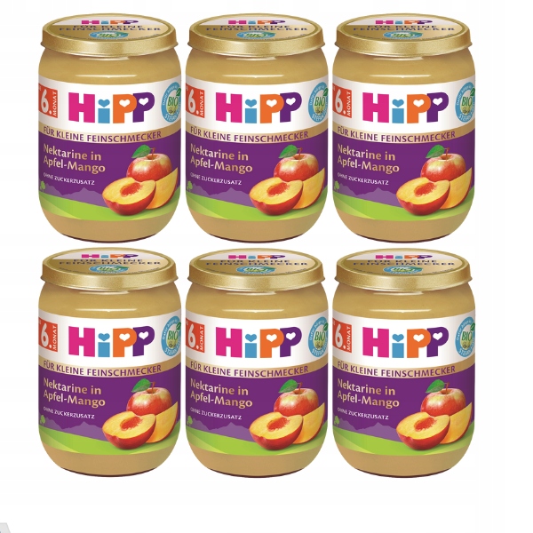 HiPP-BIO-Jablka-z-nektarynka-i-mango-6x190g