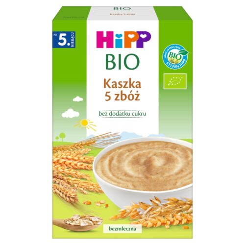 HiPP BIO od pokoleń, Kaszka 5 zbóż po 5. m-cu, 200 g