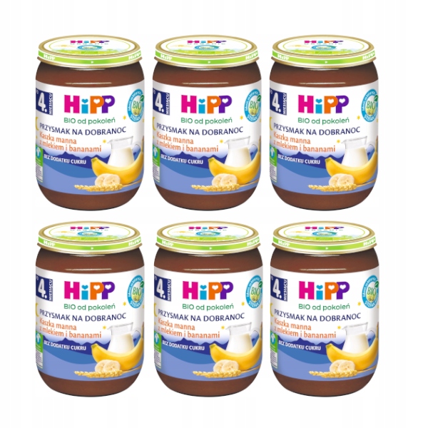 HiPP-BIO-Kaszka-manna-z-mlekiem-i-bananami-6x190g