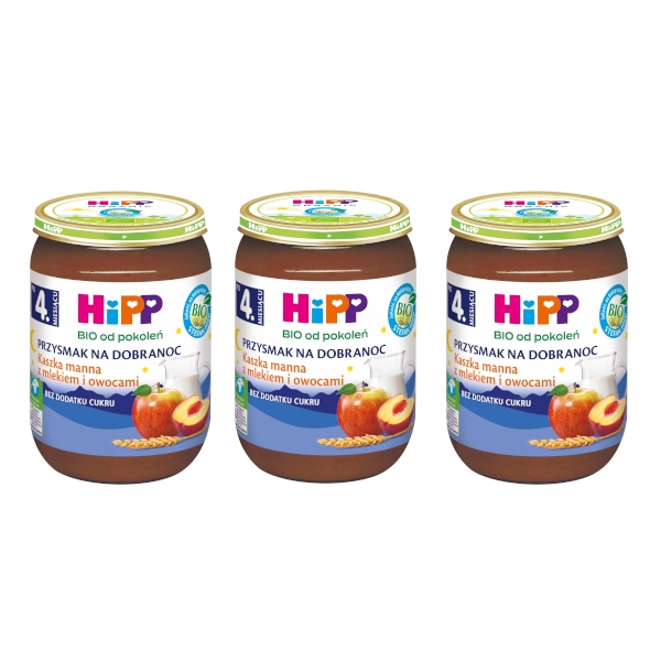 HiPP-BIO-Kaszka-manna-z-mlekiem-i-owocami-3x190g