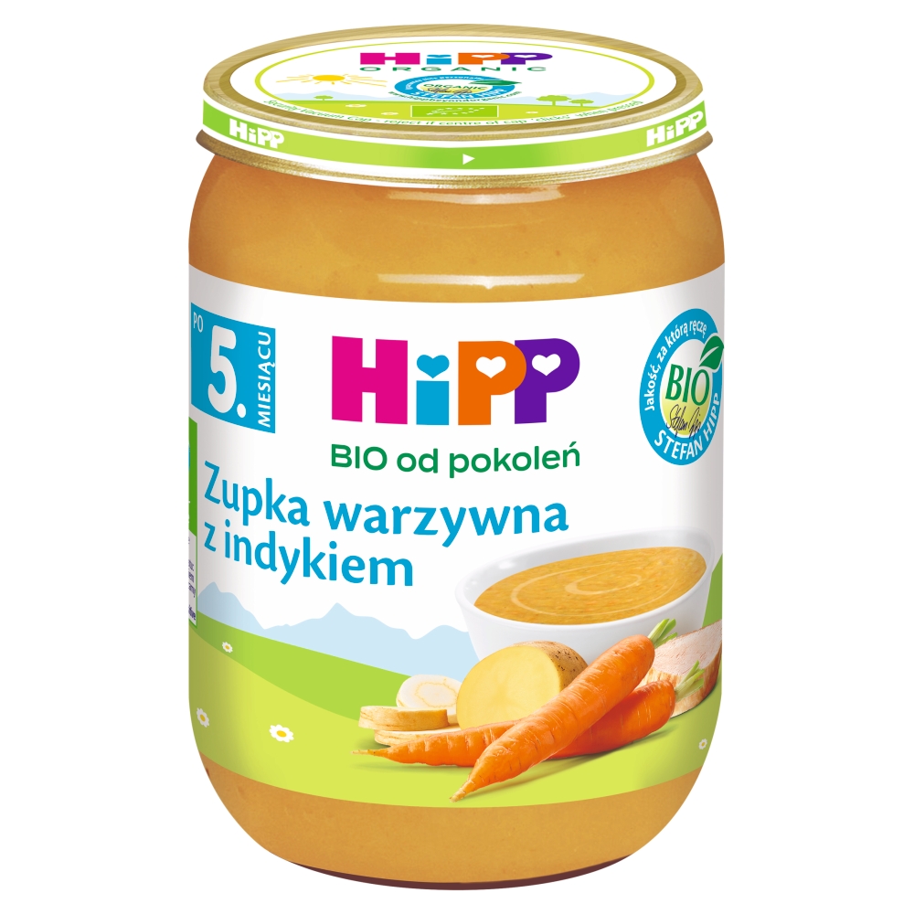 HiPP BIO Zupka warzywna z indykiem po 5. miesiącu 190 g