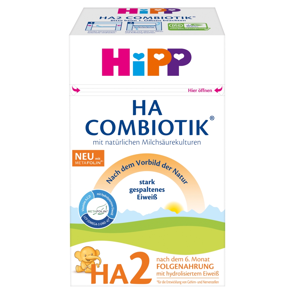 HiPP HA 2 Combiotik Mleko następne dla niemowląt po 6. miesiącu 600 g