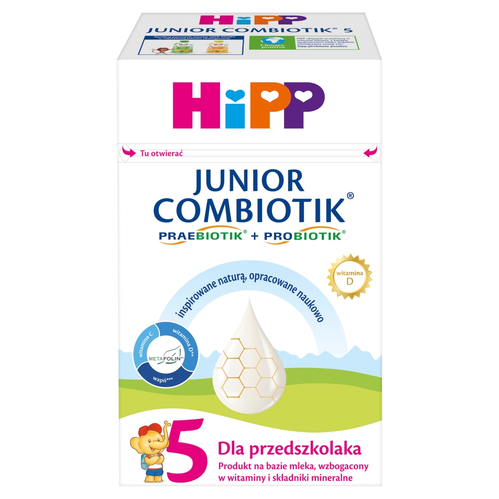 HiPP Junior Combiotik 5 Produkt na bazie mleka dla przedszkolaka 550 g