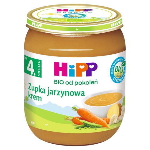HiPP BIO Zupka jarzynowa krem po 4. miesiącu, 125g