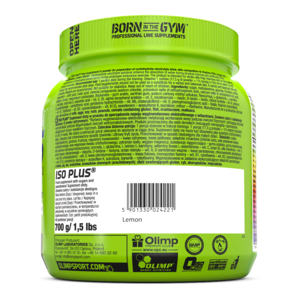 Elektrolity Olimp Iso Plus® Powder 700g cytrynowy