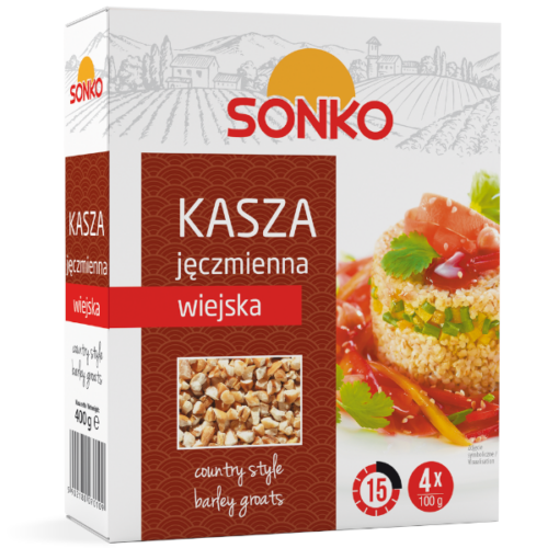 SONKO Kasza jęczmienna wiejska 400 g (4 x 100 g)