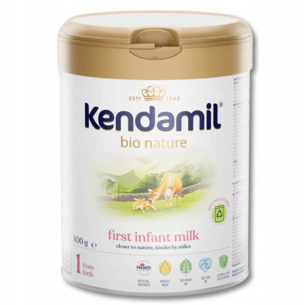 KENDAMIL BIO NATURE 1 800g Mleko początkowe dla niemowląt od urodzenia