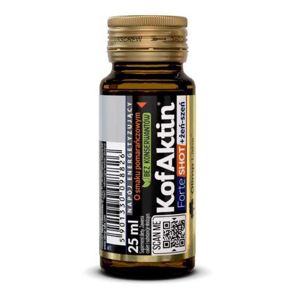 Olimp Kofaktin Forte Shot + żeń-szeń 25ml Pomarańczowy 1 Olimp Kofaktin Forte Shot + żeń-szeń 25ml Pomarańczowy