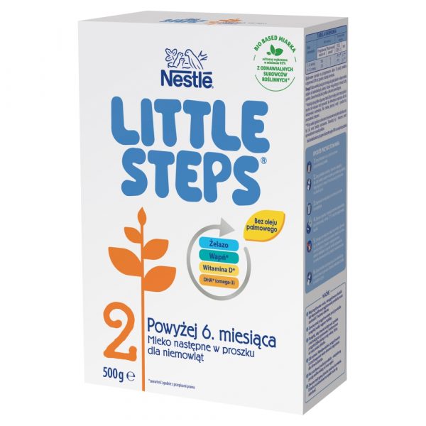 LITTLE STEPS 2 Mleko nastepne w proszku dla niemowlat powyzej 6. miesiaca 500 g