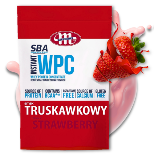 SBA WPC Mlekovita 700g Odżywka białkowa Truskawkowa
