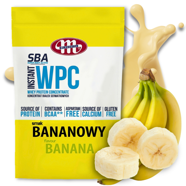 SBA WPC Mlekovita 700g Odżywka białkowa Bananowa