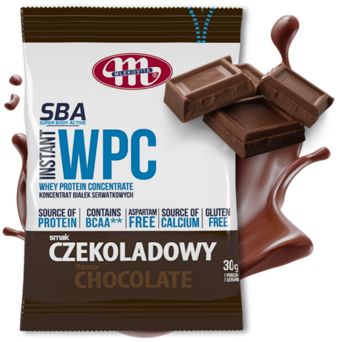 SBA WPC Mlekovita 30g Odżywka białkowa Czekoladowa