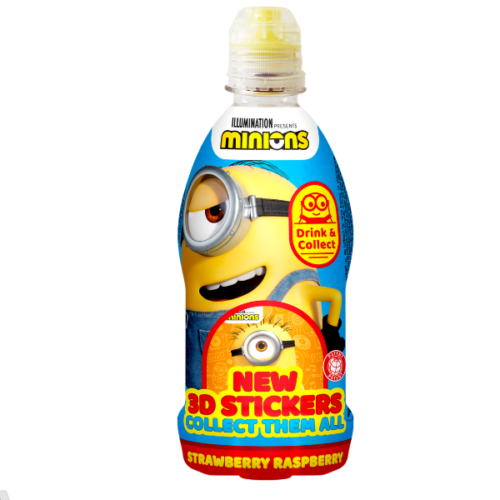 Vitamizu Minionki, napój niegazowany truskawka-malina, 350ml