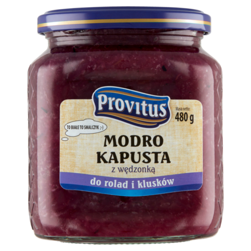 Provitus Modro kapusta z wędzonką 480g