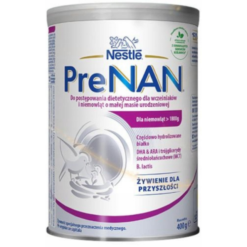 Nestlé PreNAN dla wcześniaków i niemowląt o małej masie urodzeniowej, 400g