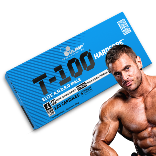 Olimp T-100 Hardcore Mega Caps 120 kapsułek Booster testosteronu