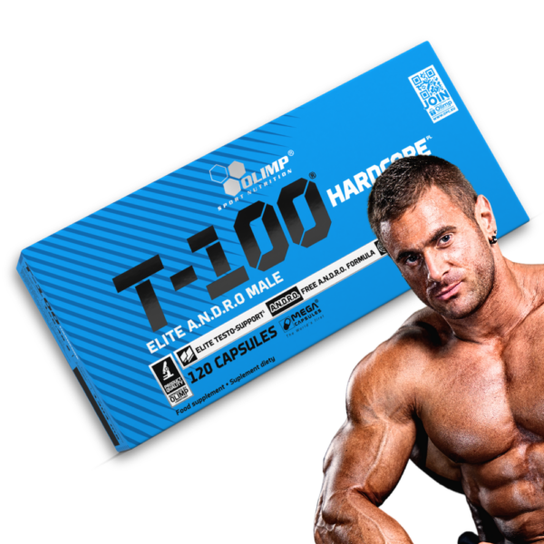 Olimp T-100 Hardcore Mega Caps 120 kapsułek Booster testosteronu