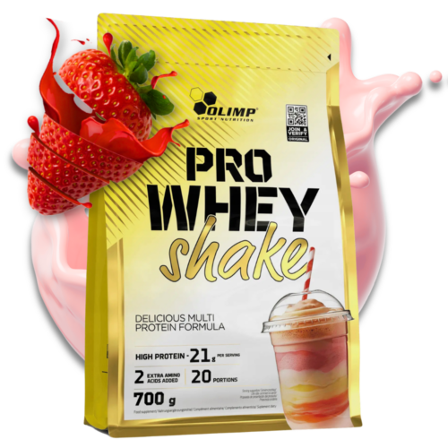 Olimp Pro Whey Shake 700g smak truskawkowy