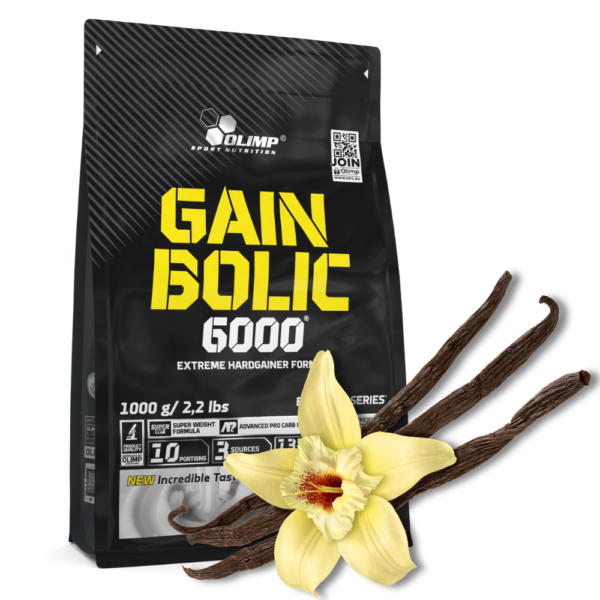 Olimp Gain Bolic 6000 Odżywka ma masę 1000g smak waniliowy