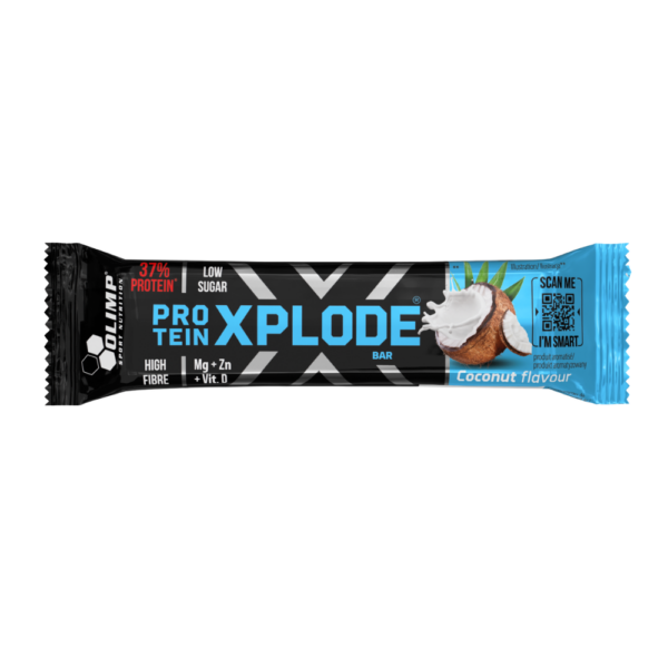 Olimp Protein Xplode Bar 40g Baton wysokobiałkowy kokosowy 1 Olimp Protein Xplode Bar 40g Baton wysokobiałkowy kokosowy