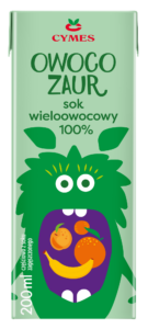 Owocozaur sok 100% w 3 smakach: jabłko pomarańcza wieloowocowy 200ml x 27 6 Owocozaur sok 100% w 3 smakach: jabłko pomarańcza wieloowocowy 200ml x 27 / LA02MIX2-MIX-27
