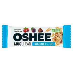 Oshee Musli Bar Suplement diety baton zbozowy sliwka zurawina 40 g