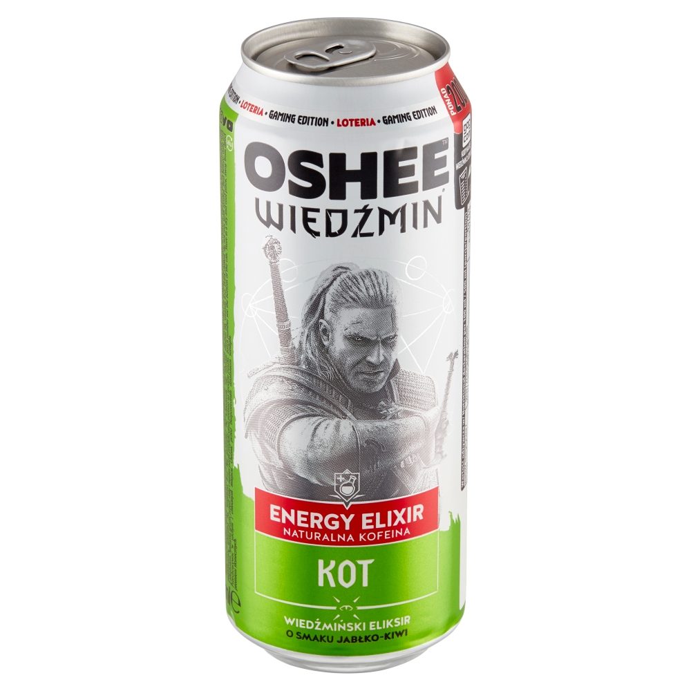 Oshee Wiedźmin Energy Elixir Kot Wiedźmiński eliksir o smaku jabłko-kiwi 500 ml-2