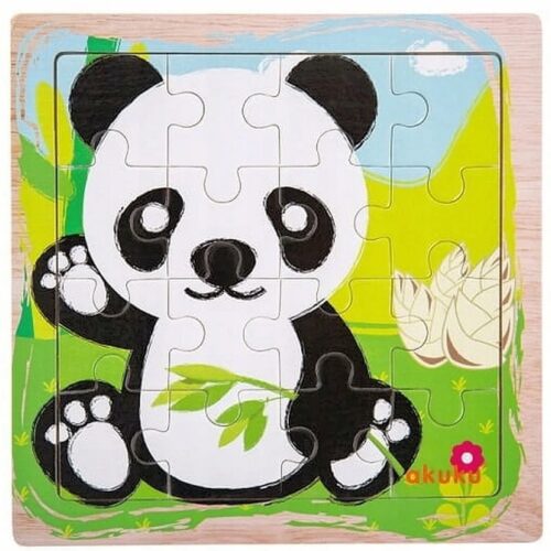 Puzzle drewniane Panda Akuku