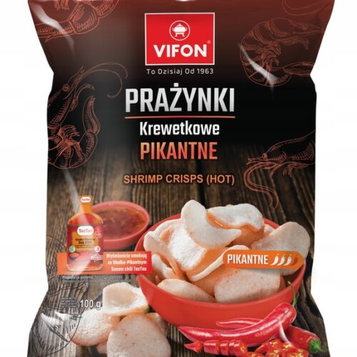 Prażynki Krewetkowe pikantne VIFON 100 g