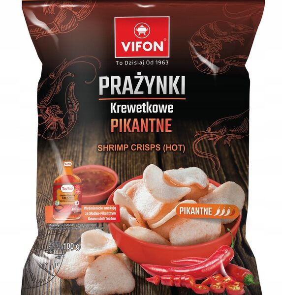 Prażynki Krewetkowe pikantne VIFON 100 g