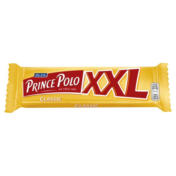 Prince Polo XXL Classic Kruchy wafelek z kremem kakaowym oblany czekolada 50 g