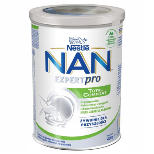Nestlé NAN TOTAL COMFORT na zaparcia, kolki, ulewanie dla niemowląt od urodzenia, 400g