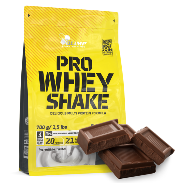 Olimp Pro Whey Shake 700g Odżywka białkowa WPC700g smak czekoladowy