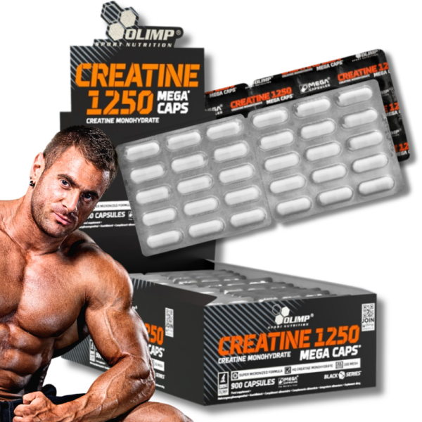 Projekt bez nazwy(290) Kreatyna Olimp Creatine 1250 Mega Caps® 30 kapsułek