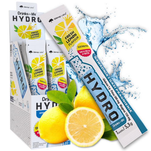 20x Olimp Drinks for life® HYDRO 5,3g cytrynowy