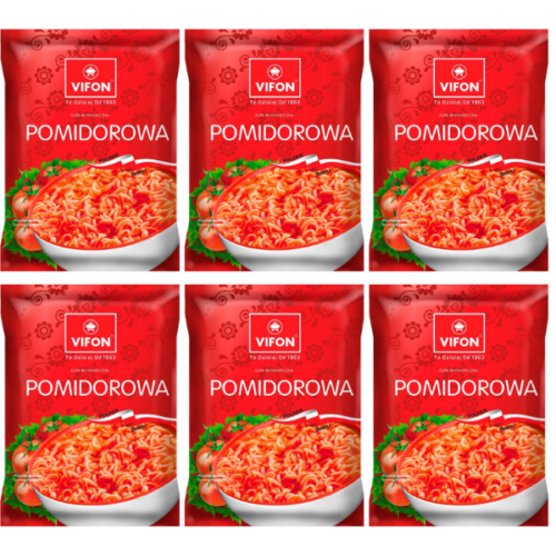 Vifon Zupa błyskawiczna pomidorowa 65 g x 6 szt