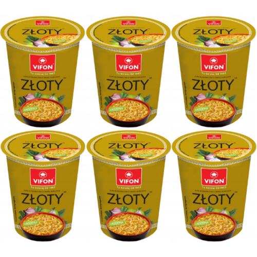 Vifon Zupa o smaku kurczaka złoty 60 g x 6 szt