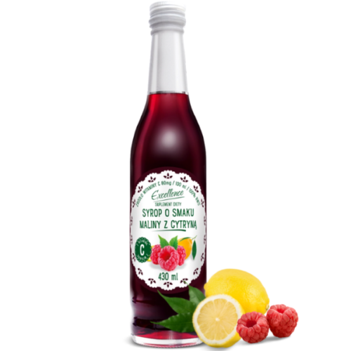 Excellence Syrop o smaku malinowym z cytryną, 430 ml