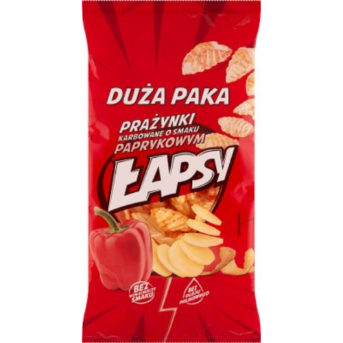 Łapsy Prażynki karbowane o smaku paprykowym 110 g