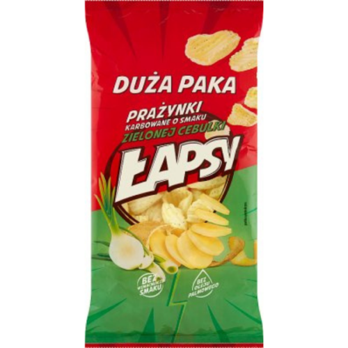 Łapsy Prażynki karbowane o smaku zielonej cebulki 110 g