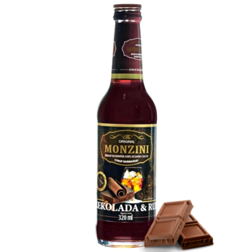 Excellence Monzini syrop kawowy o smaku czekolady z rumem, 320 ml