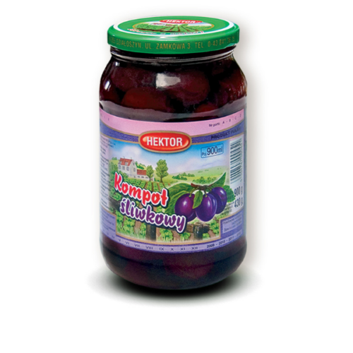 Hektor Kompot śliwkowy, 900ml