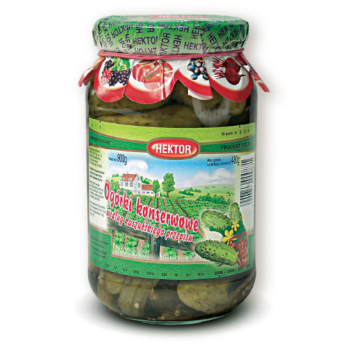 Hektor Ogórki konserwowe kaszubskie, 900ml