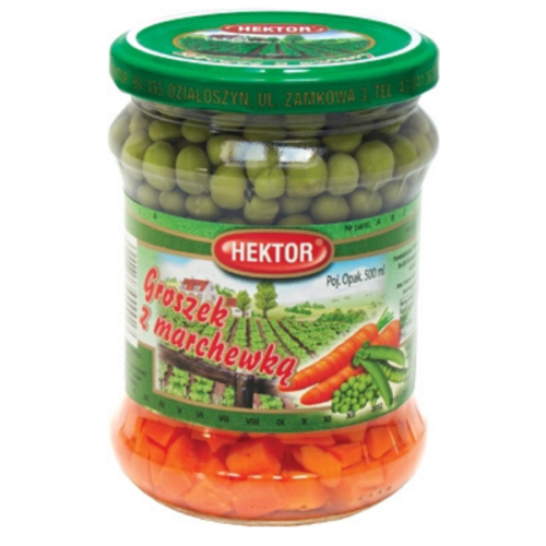 Hektor Groszek z marchewką, 500ml