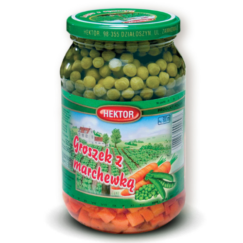 Hektor Groszek z marchewką, 900ml