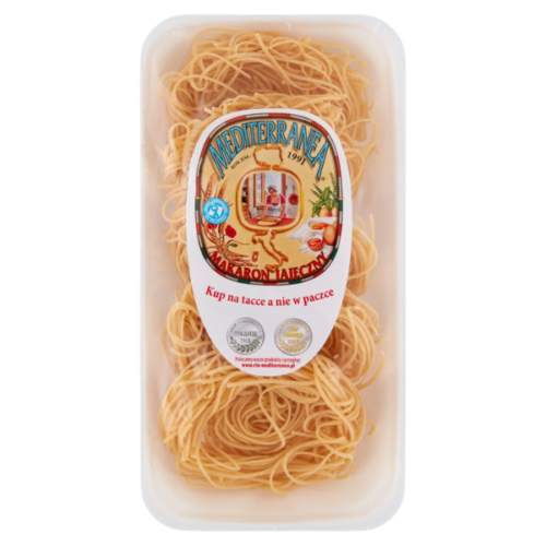 Mediterranea Makaron jajeczny wstążka wąska 250 g