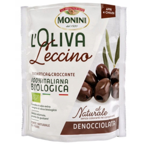 Oliwki MONINI Organic L'Oliva czarne b/pestki Lecino 150g