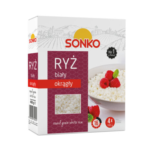 Sonko Ryż biały okrągły 400 g (4 x 100 g)